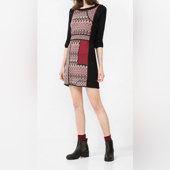 Desigual, Geometric Pattern Dress, Size XS - Picture 5 of 12